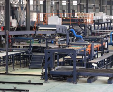 JMW100D型巖棉復合板連續生產線