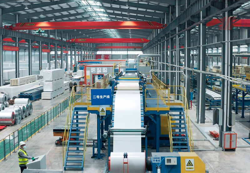 聚氨酯巖棉酚醛復合板生產線